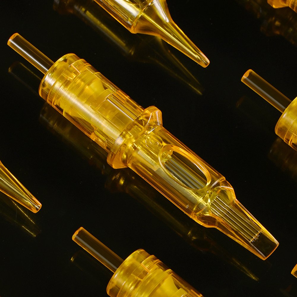OEM Tattoo/PMU Cartridge Needles Samples for Customize Your Brand Amber Series 30pcs - Image 2