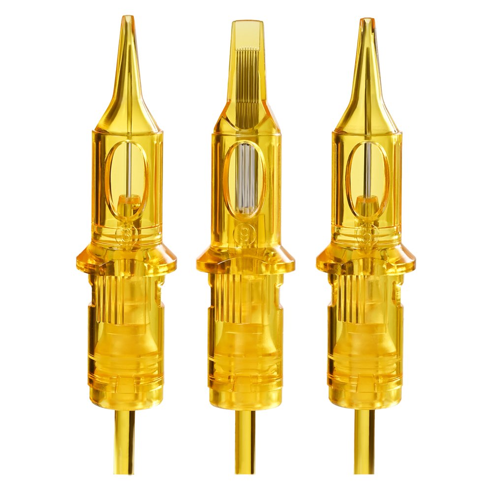 OEM Tattoo/PMU Cartridge Needles Samples for Customize Your Brand Amber Series 30pcs - Image 4